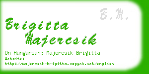 brigitta majercsik business card